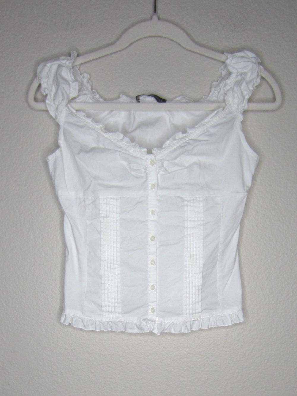 Brandy Melville Elena Top in white - one size - Picture 3 of 6
